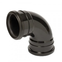 90 Degree Double Socket Bend - Black